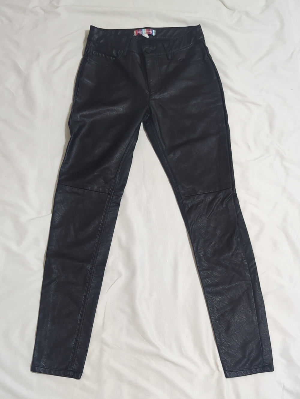 Urban Outfitters Twig High-Rise Faux Leather Pant, Color Black Size 0
